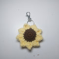 Sunflower crochet keychain