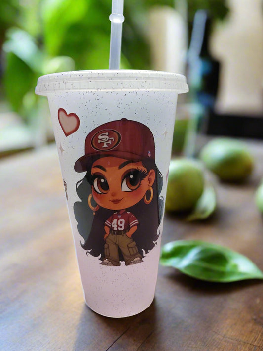 Football 49 plastic tumbler 18oz