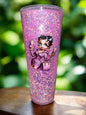 Betty LV Snow globe acrylic tumbler 24oz