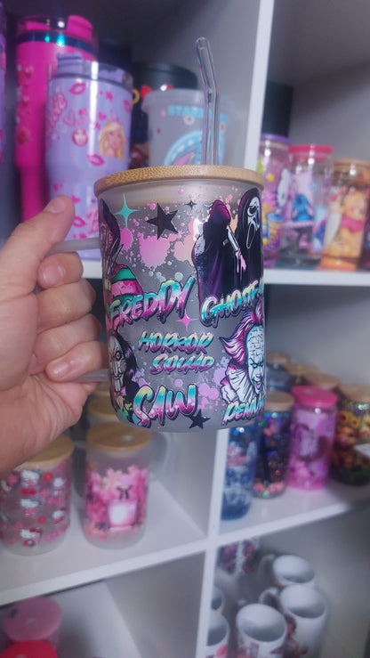 Spooky 17oz with lid & straw