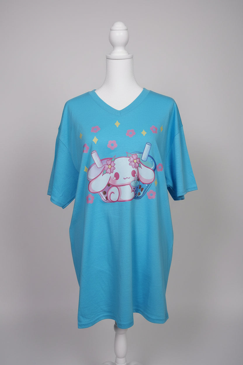 Cinnamon cups V-NECK T-SHIRT #3787