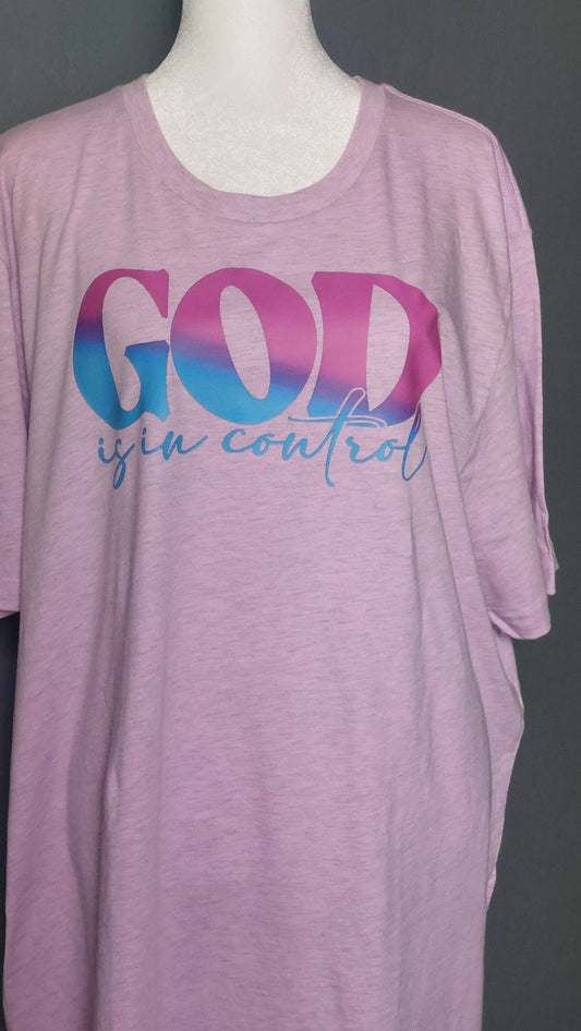 GOD IS IN CONTROL  CREW NECK T-SHIRT