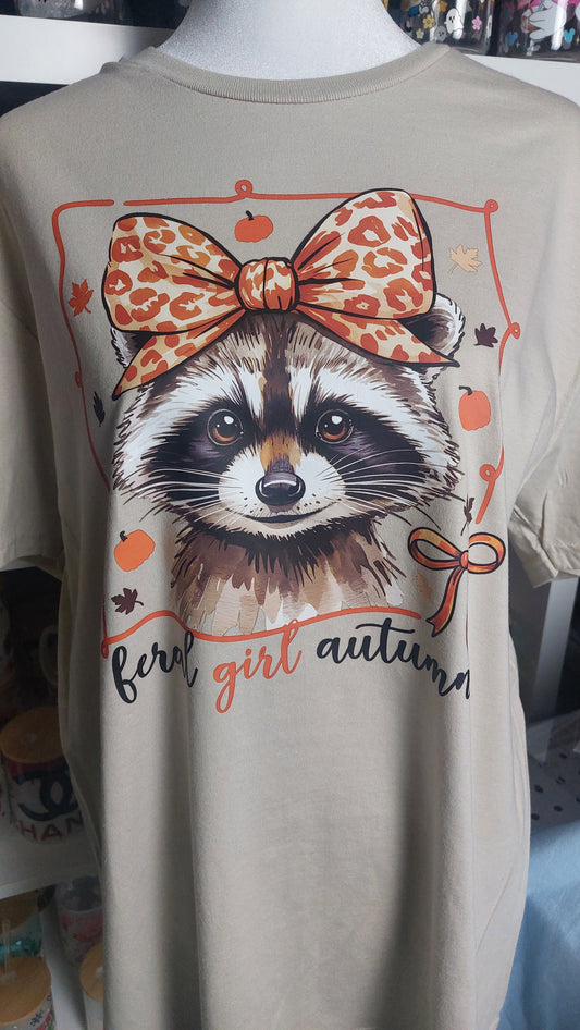Feral girl Autumn 🍂 CREW NECK T-SHIRT