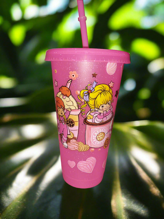 Plastic Starbucks cup with straw Rainbow friends