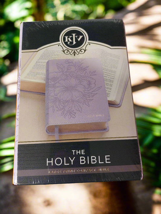 Kjv Bible Compact Lp Faux Leather, Purple 2025