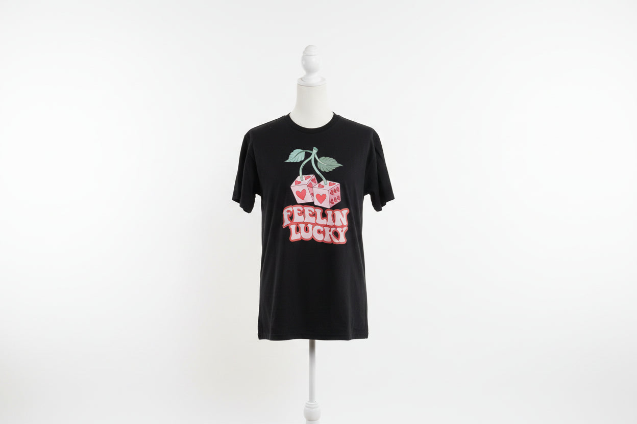 Feelin Lucky Crew neck T-shirt #3928