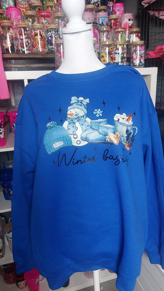 Snowman  crew neck sweater