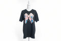 BOW V-NECK T-SHIRT #3976