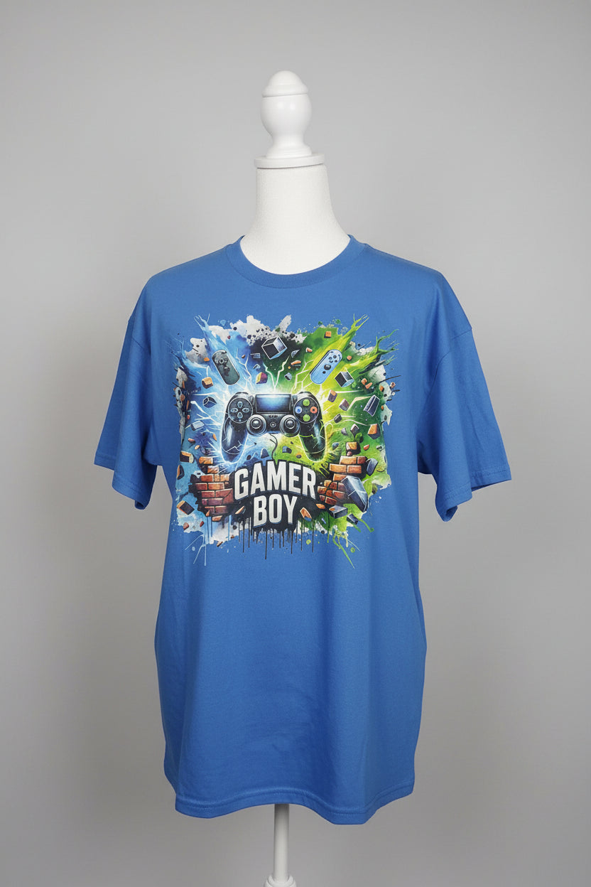 GAMER BOY CREW-NECK T-SHIRT #3838