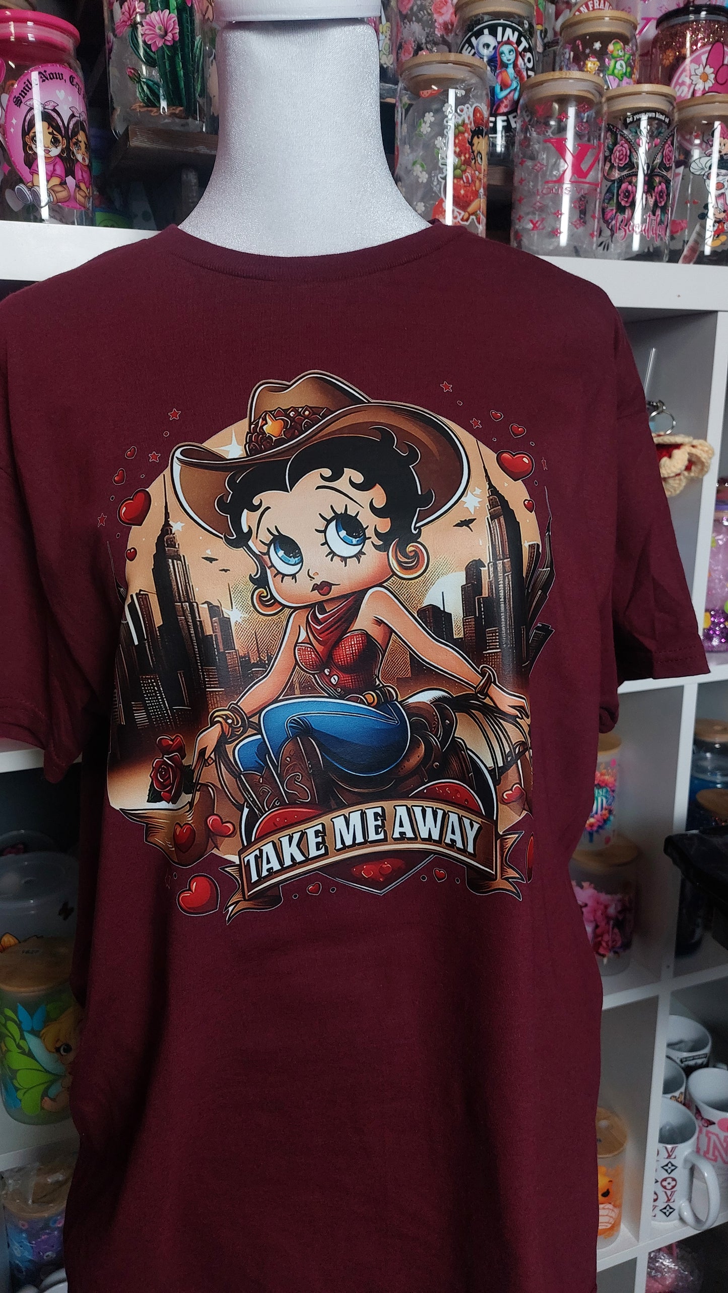 BETTY BOOP crew neck t-shirt