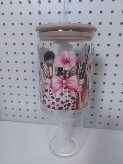 40oz GLASS TUMBLER WITH HANDLE