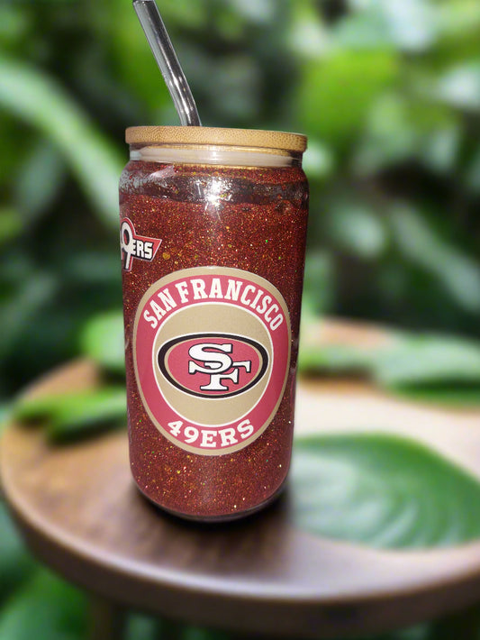 49  FOOTBALL Snow globe tumbler 12 oz