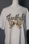 THANKS T-shirt V-neck ready to go #3987