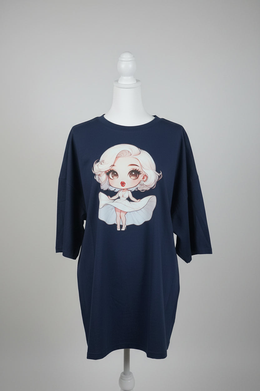 DOLL GIRL CREW NECK T-SHIRT #3983