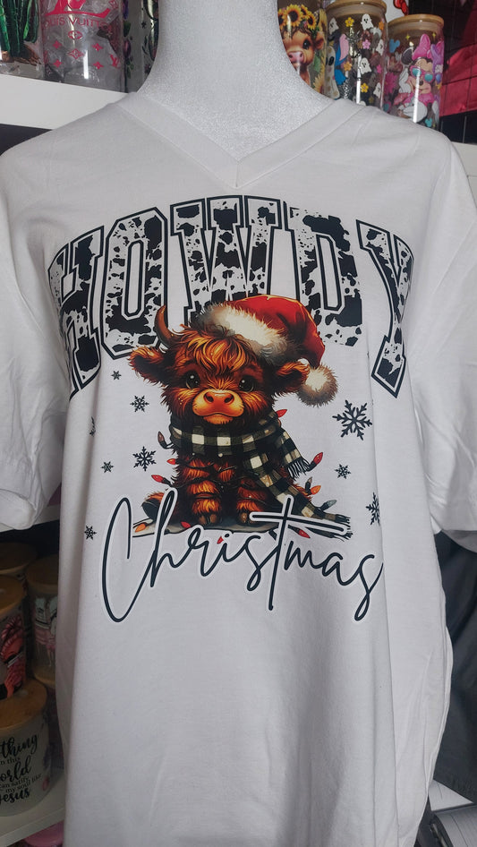 Cow Christmas🎄 V-NECK T-SHIRT