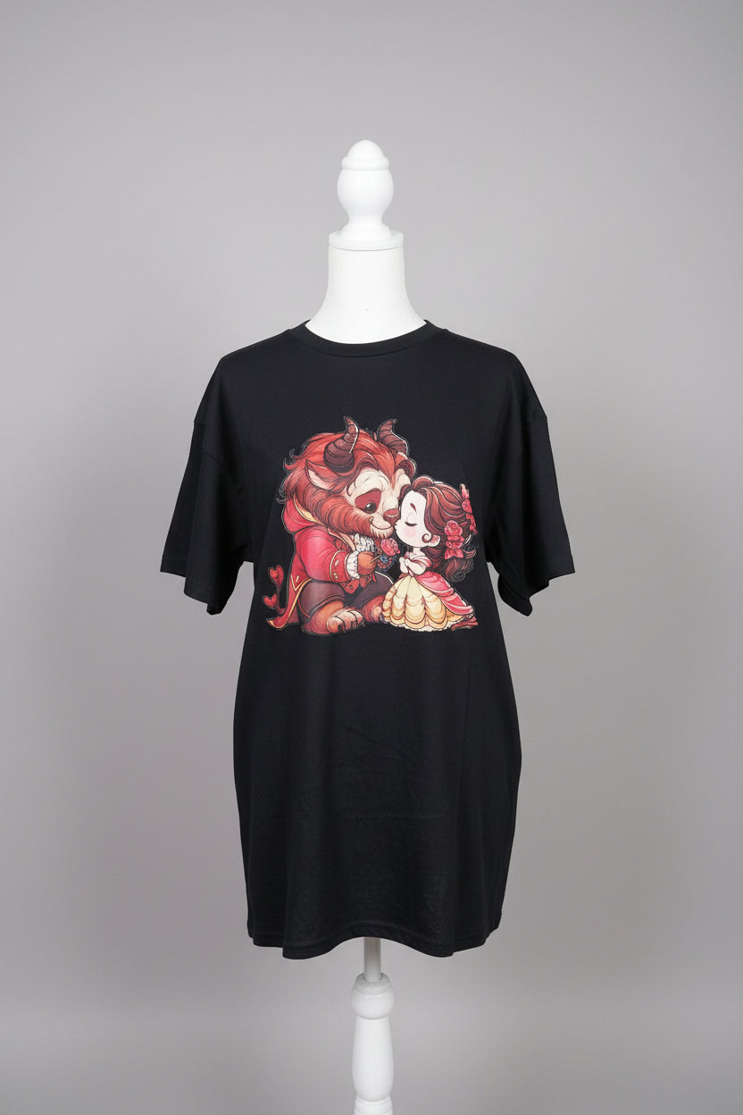 Beauty & the beast Crew neck t-shirt #3961