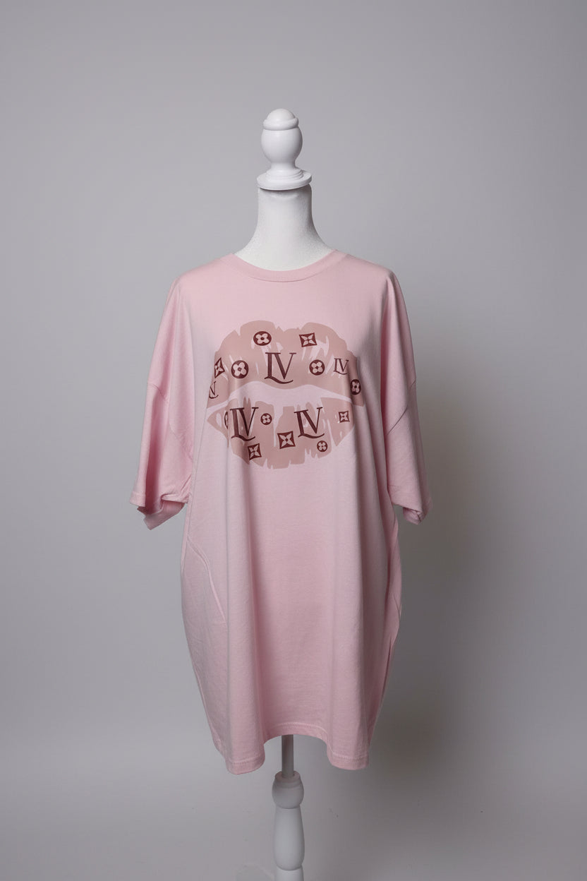 LIPS INSPIRED CREW-NECK T-SHIRT #3858