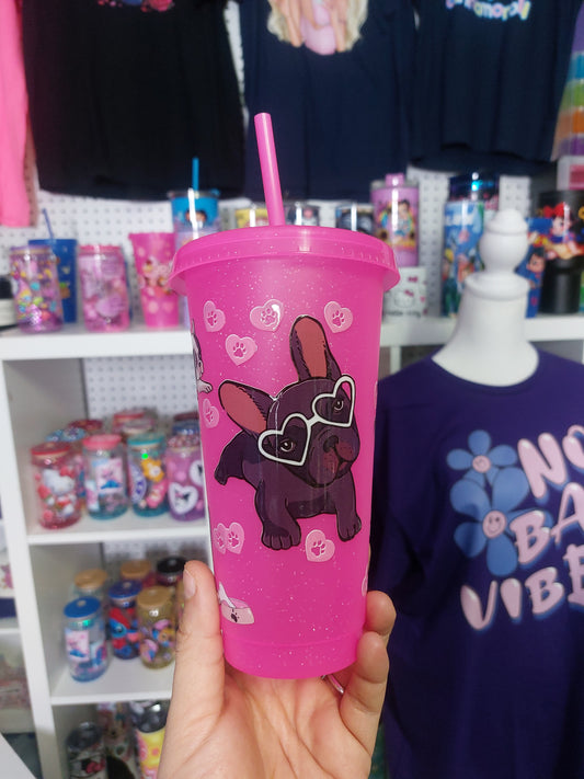 FRENCHI PUPPIES  Cup with straw