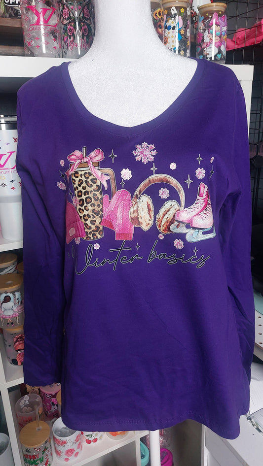 Long sleeve V-neck