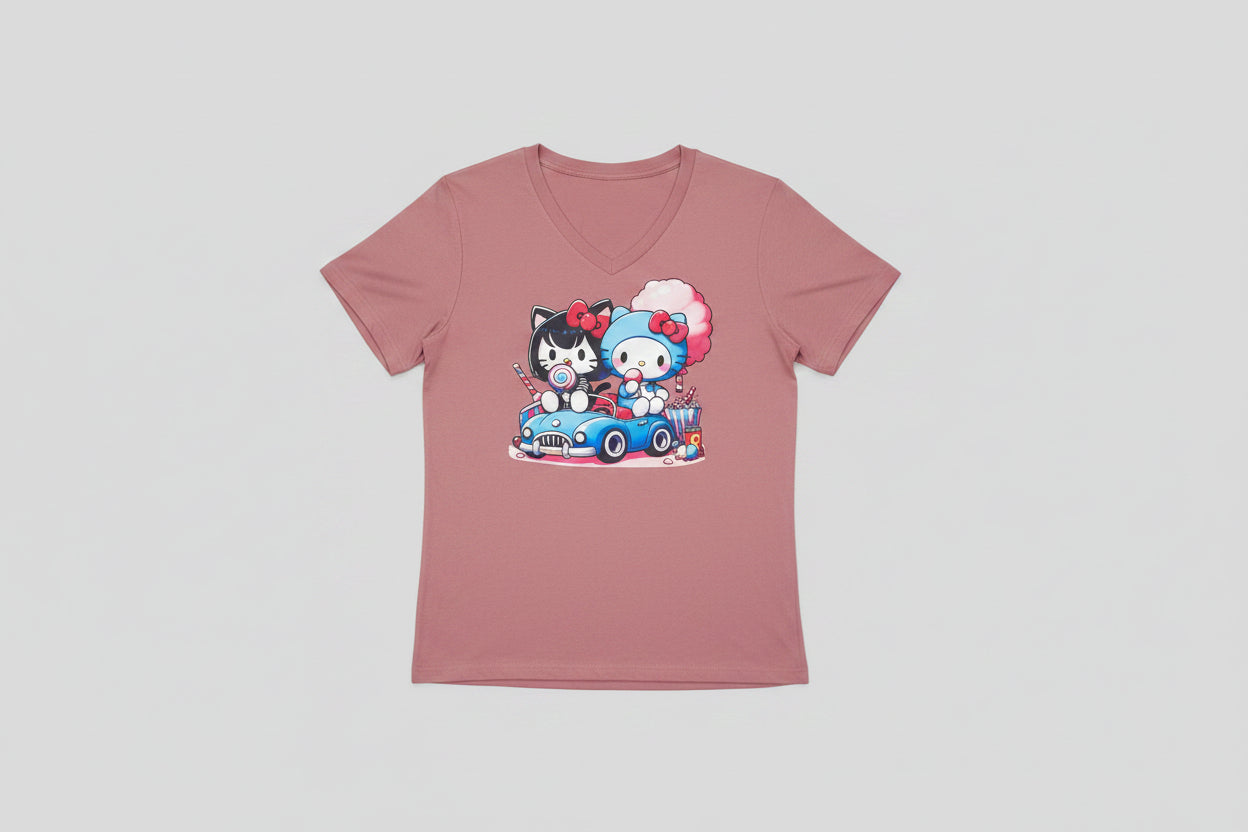 FRIENDS V-NECK T-SHIRT #3978