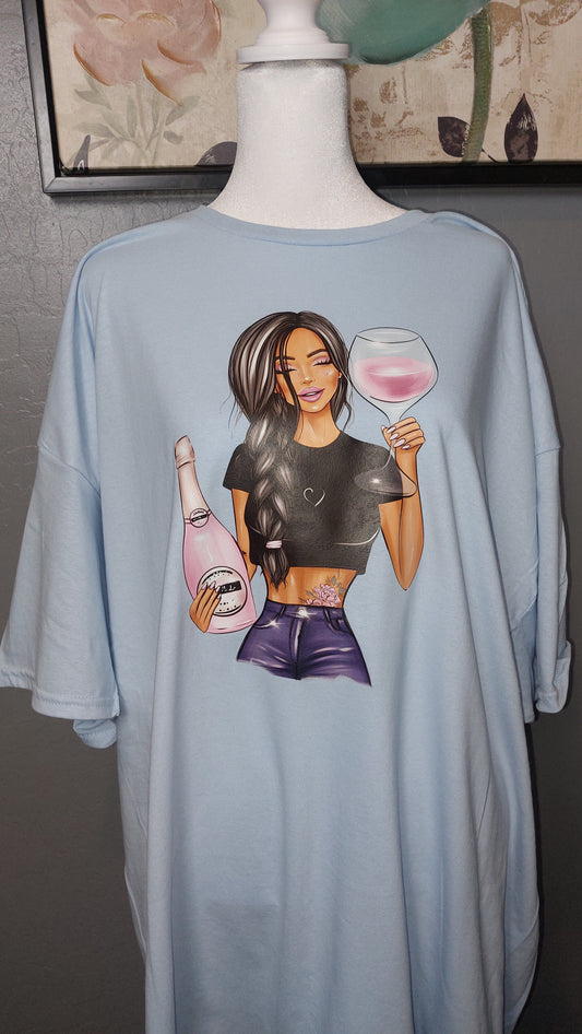 BOSS WINE GIRL  CREW-NECK T-SHIRT