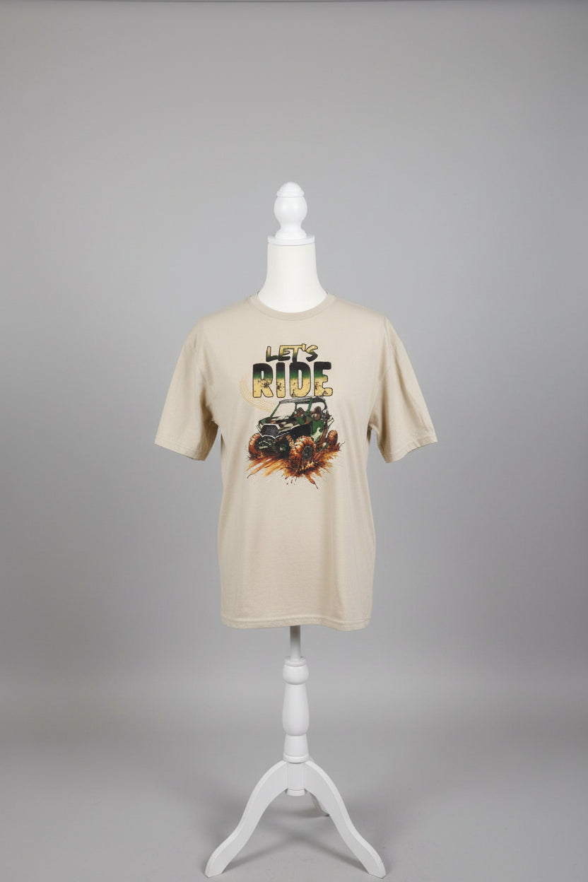 LETS RIDE CREW-NECK T-SHIRT #3837