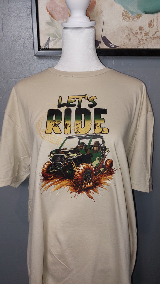 LETS RIDE CREW-NECK T-SHIRT