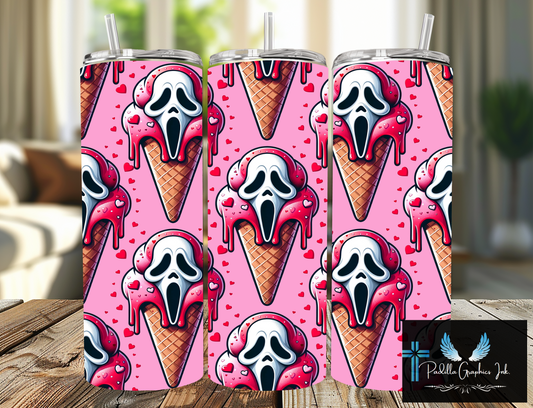 Scream  20oz tumbler Halloween